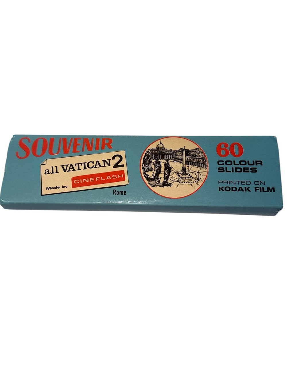 Cineflash Kodak Film Vintage 1960s All Vatican 2 60 Colour Slides Souvenir NWT